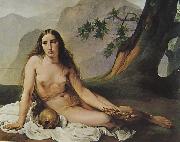 Francesco Hayez Bubende Maria Magdalena oil on canvas